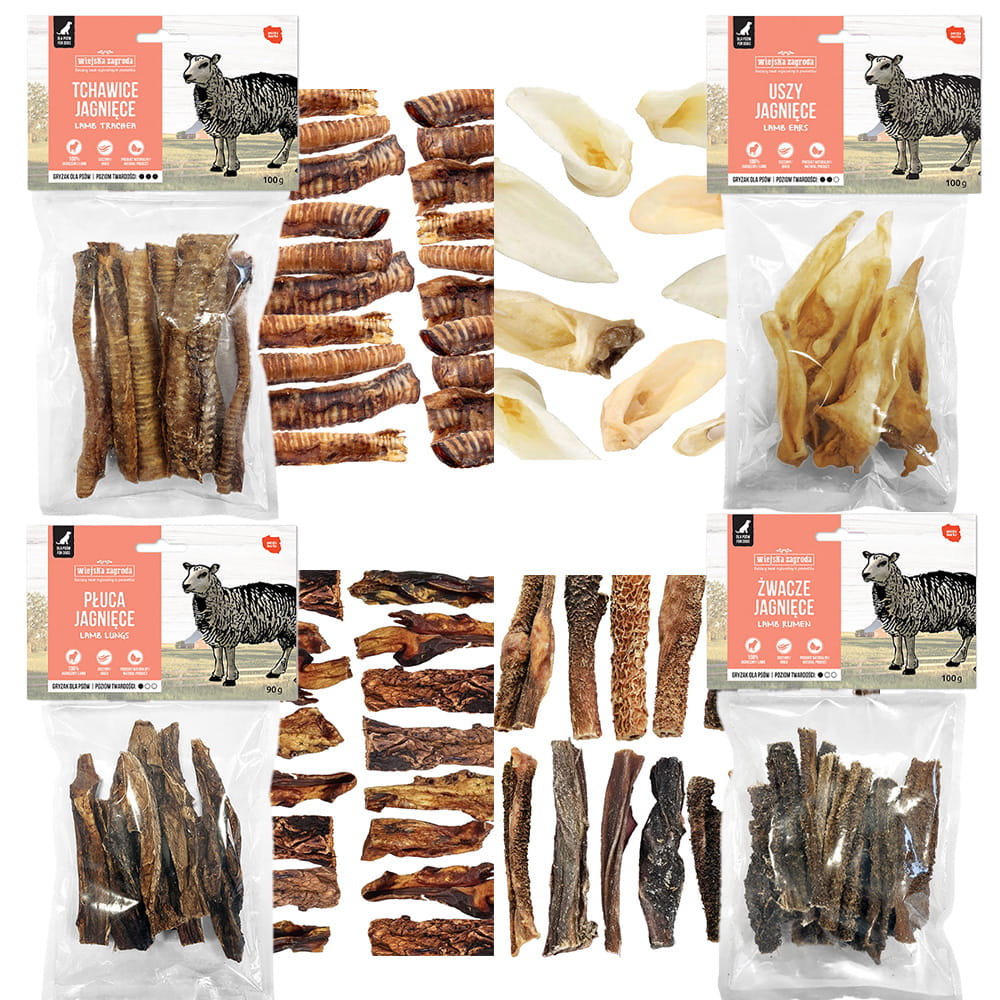 Wiejska Zagroda Przysmak dla psa Suszki Przysmaki (dorosły) 4x100g